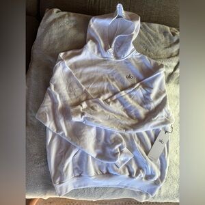 ALO Yoga White Accolade Hoodie